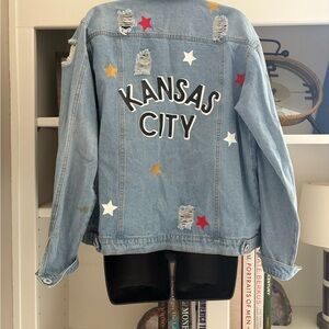 Kansas City Distressed Denim Jacket